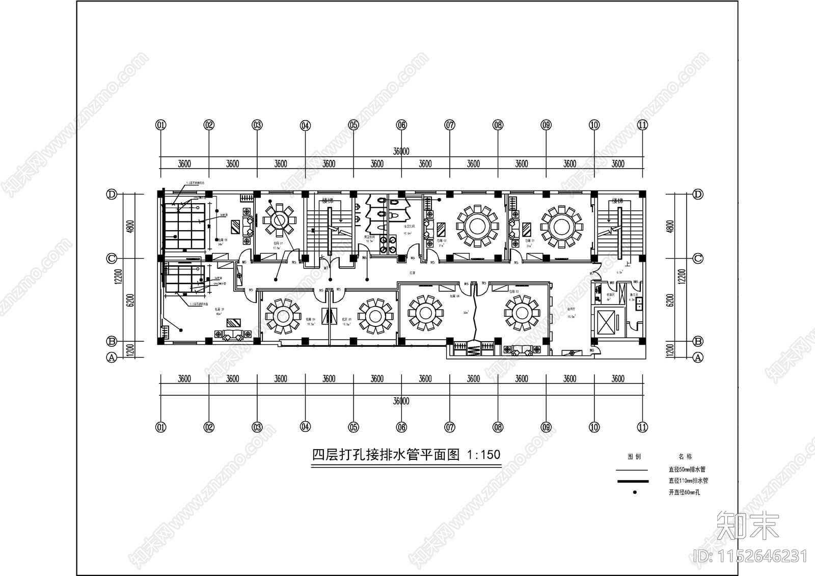 某别致酒店室内装修CADcad施工图下载【ID:1152646231】