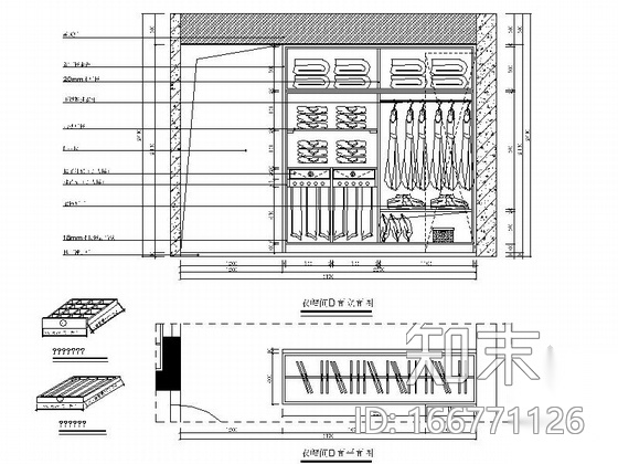 [南宁]欧陆风格三居室室内装修图（含效果）cad施工图下载【ID:166771126】