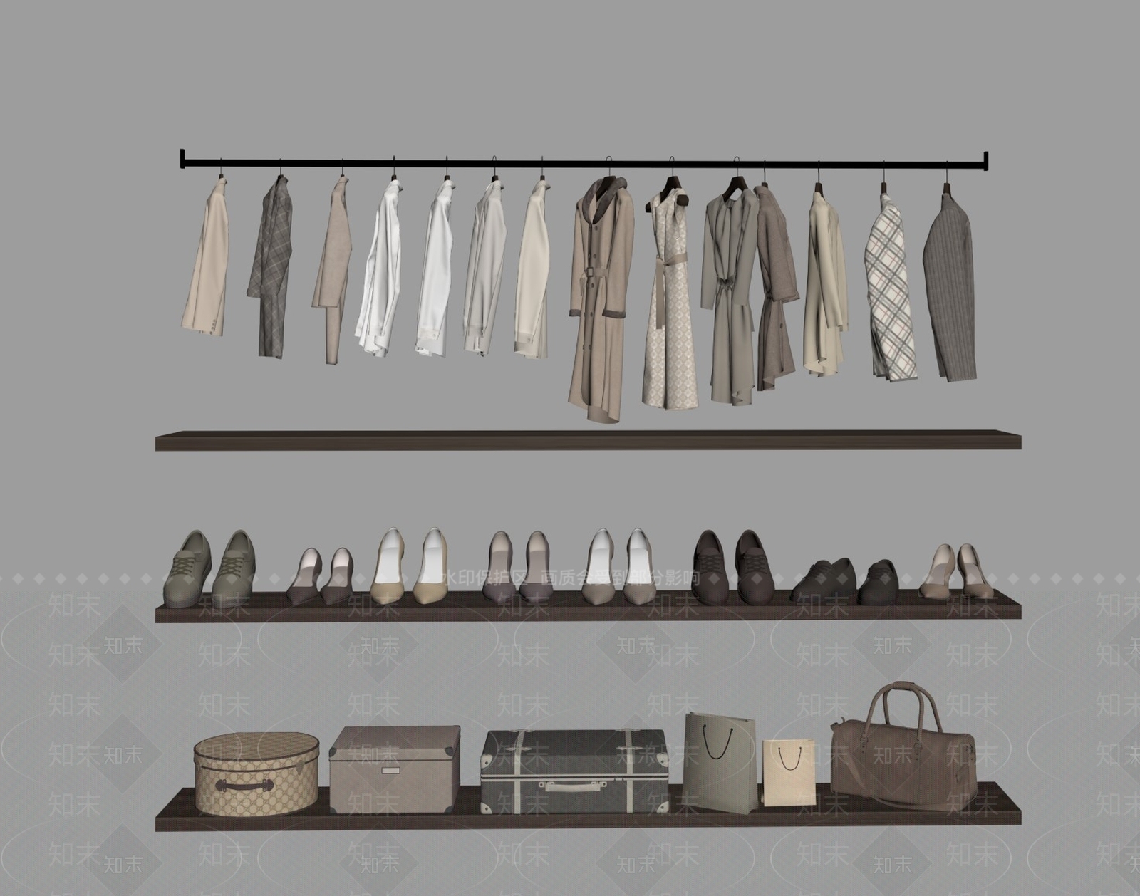 服装SU模型下载【ID:1152648322】