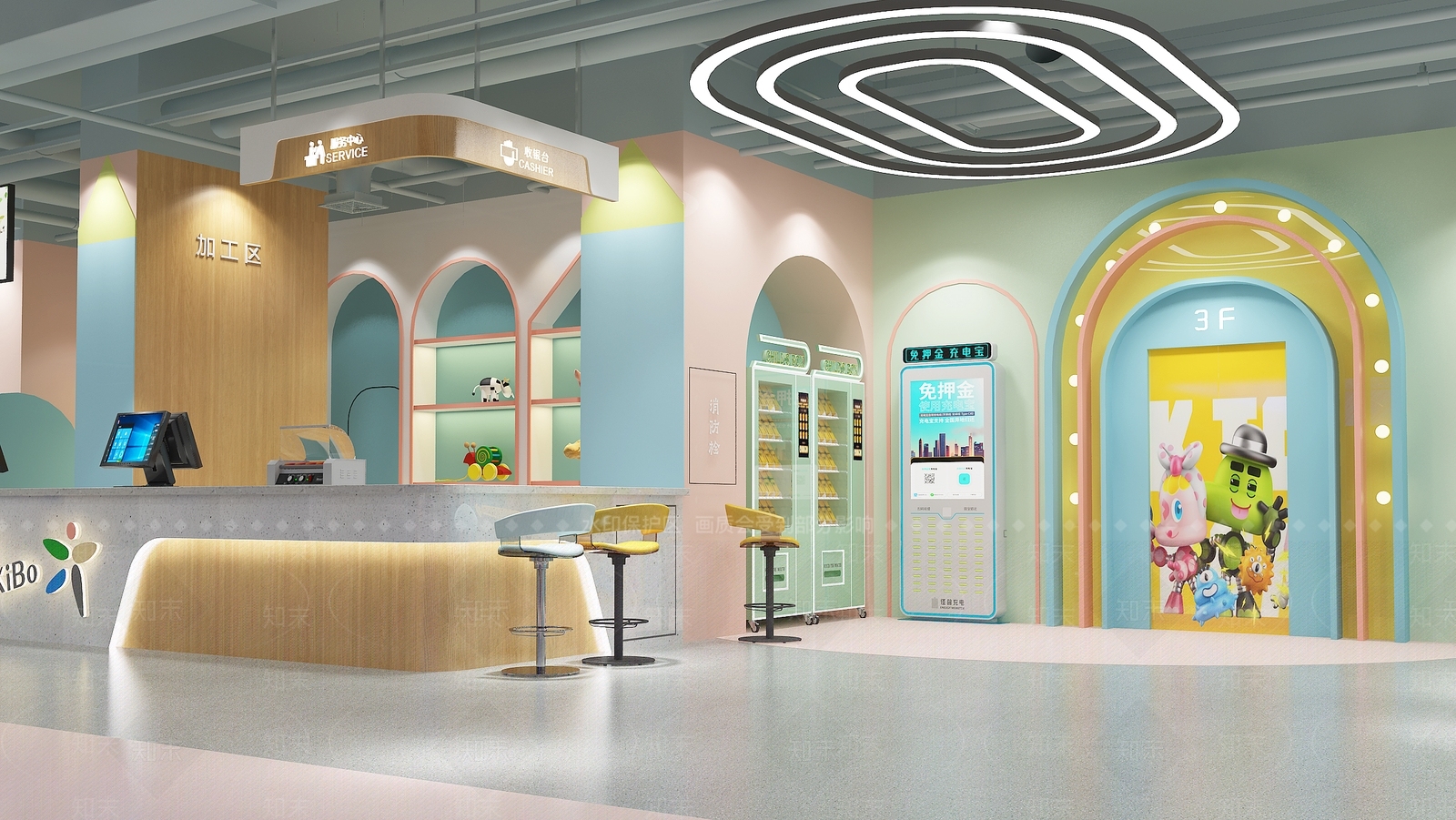现代玩具礼品店3D模型下载【ID:1152649287】