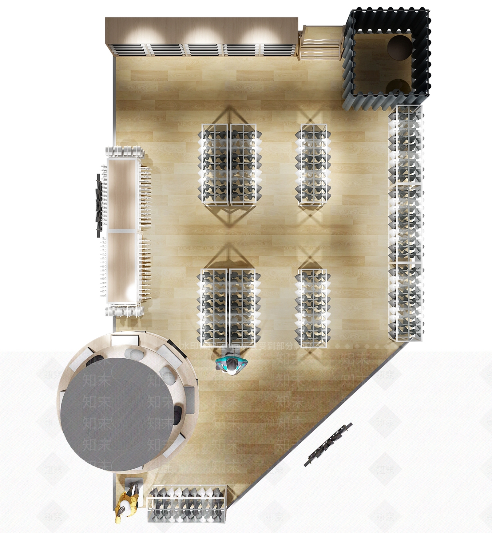 现代服装鞋店3D模型下载【ID:1152654695】