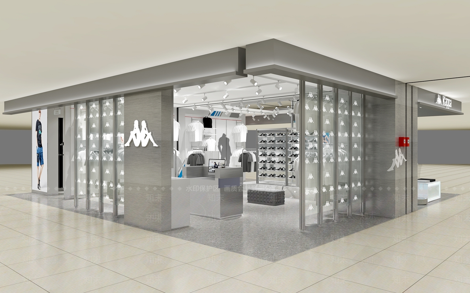 现代服装鞋店3D模型下载【ID:1152655714】