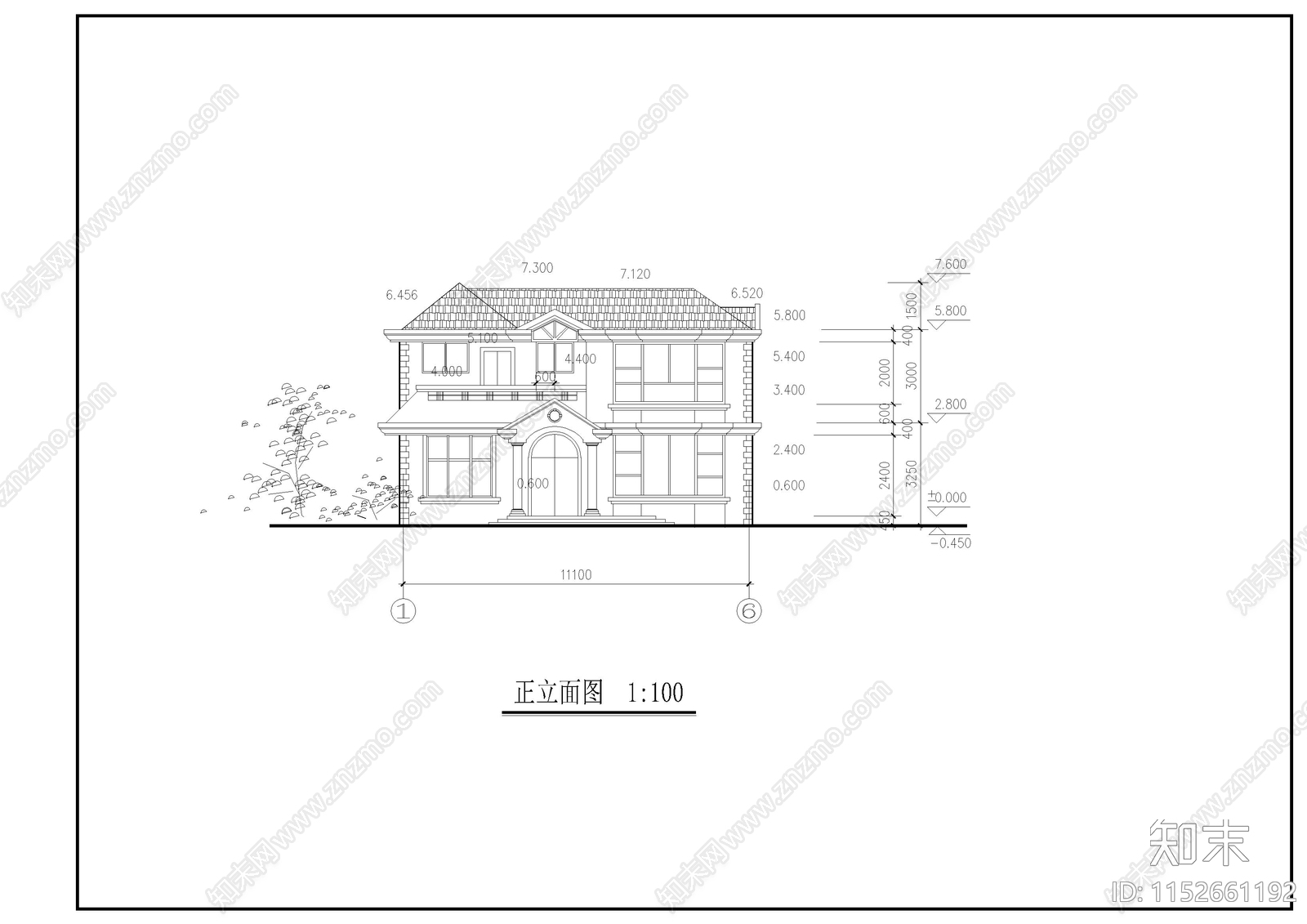 别墅cad施工图下载【ID:1152661192】