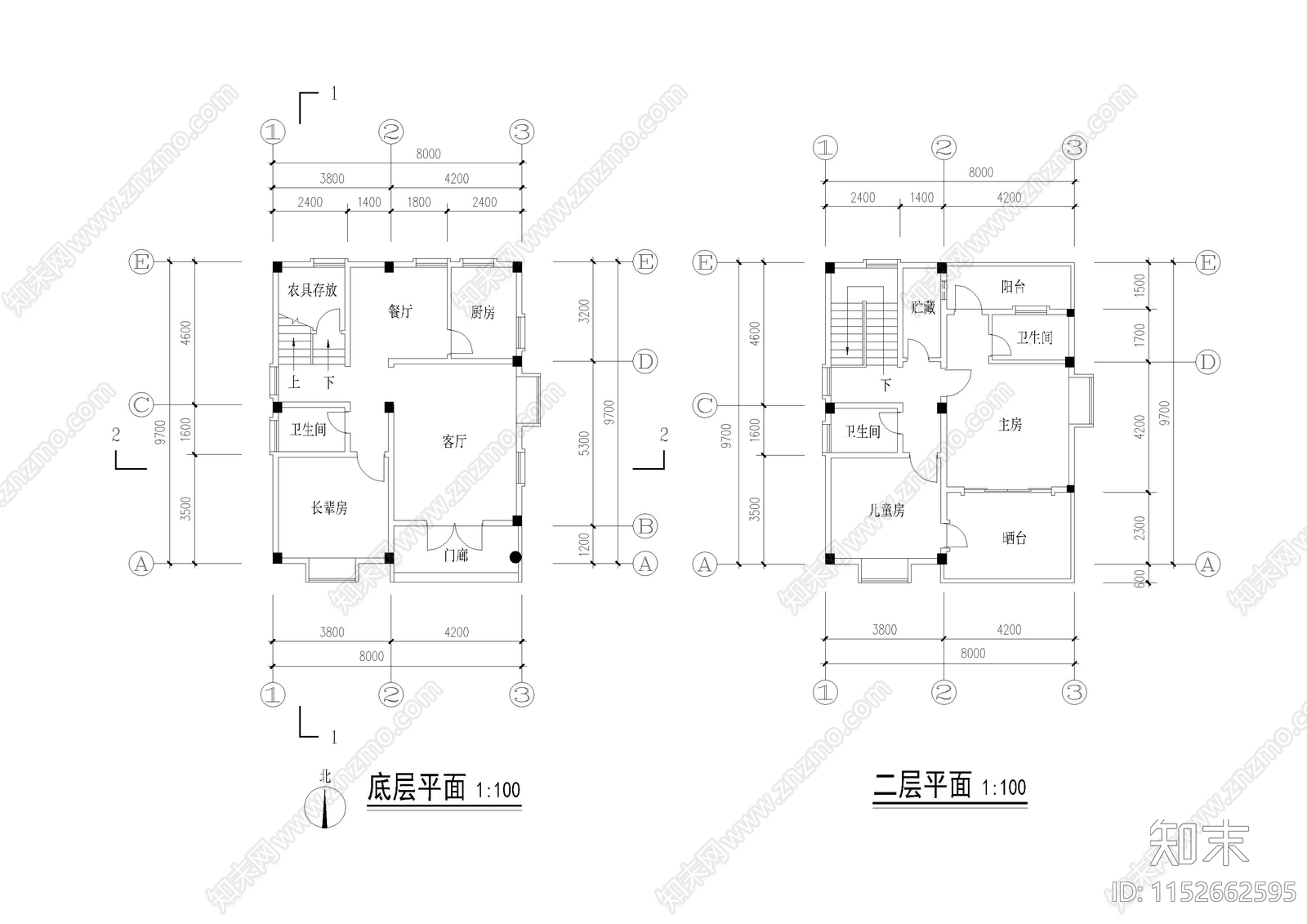 别墅cad施工图下载【ID:1152662595】