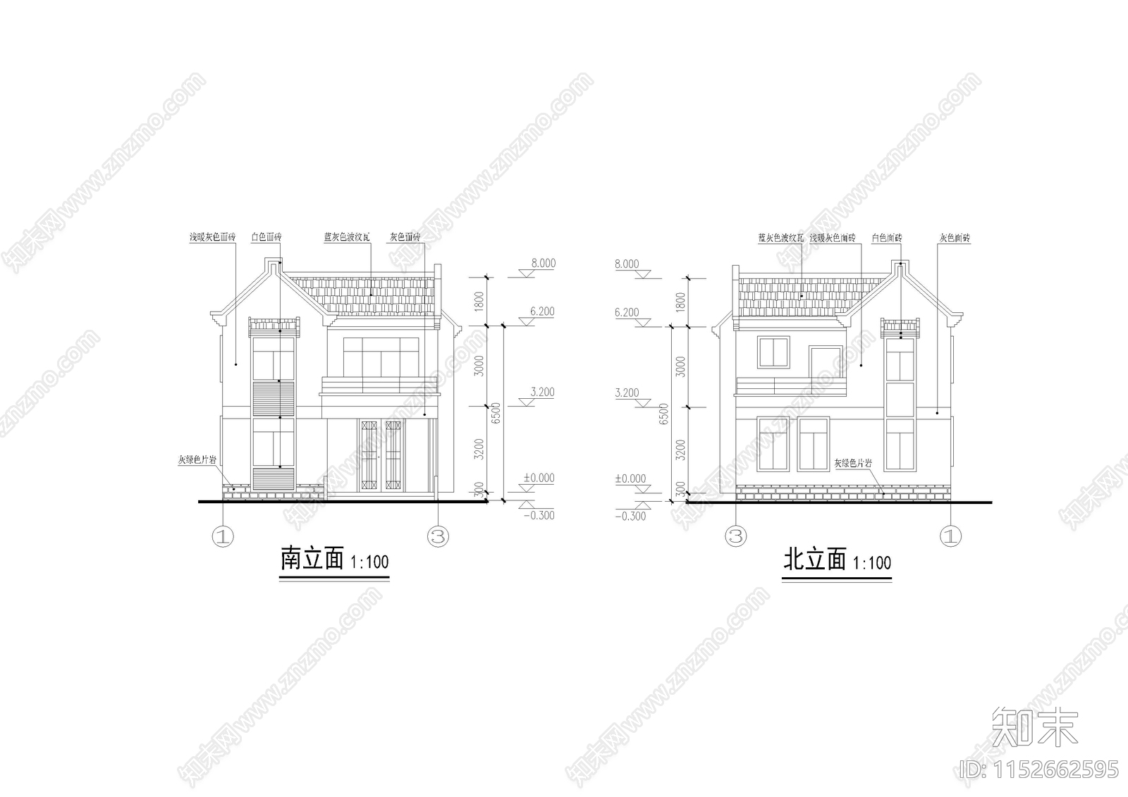 别墅cad施工图下载【ID:1152662595】