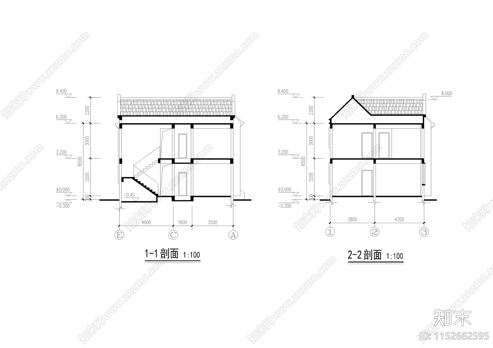 别墅cad施工图下载【ID:1152662595】