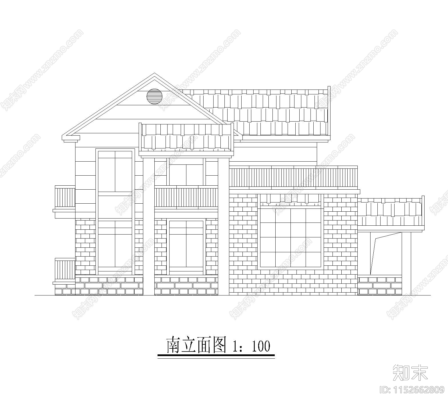 别墅cad施工图下载【ID:1152662809】