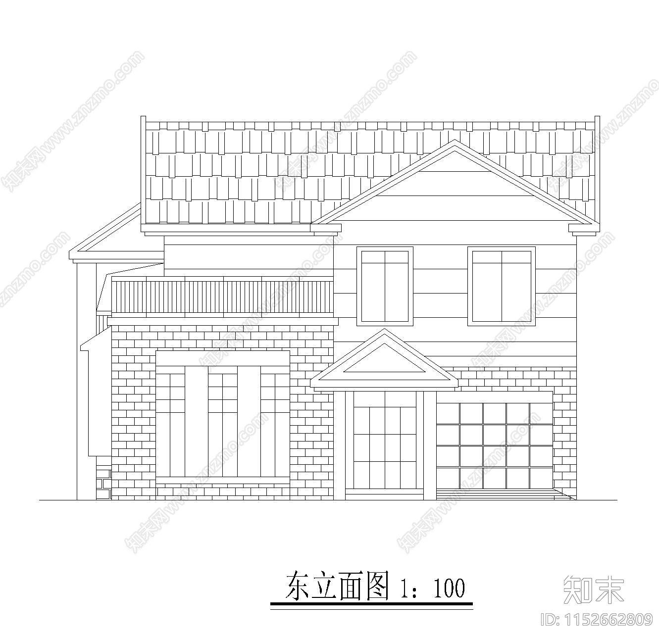 别墅cad施工图下载【ID:1152662809】