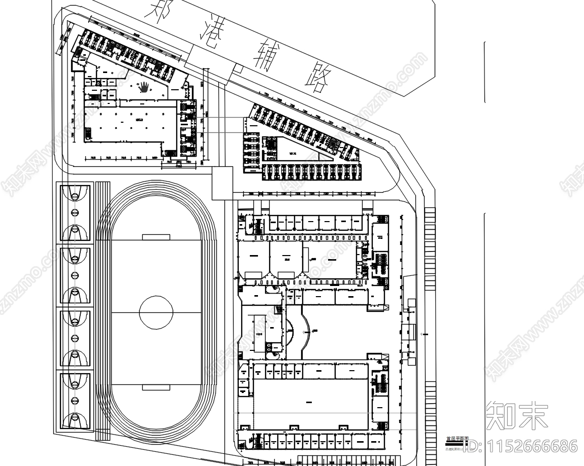 现代学校建筑施工图下载【ID:1152666686】