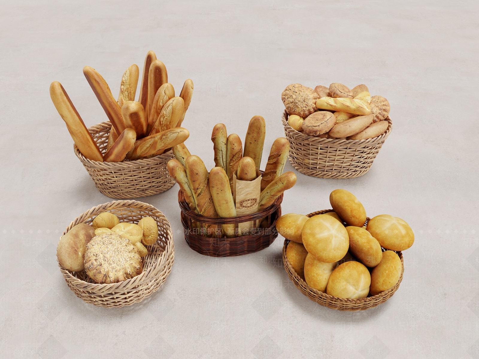 面包SU模型下载【ID:1152671982】