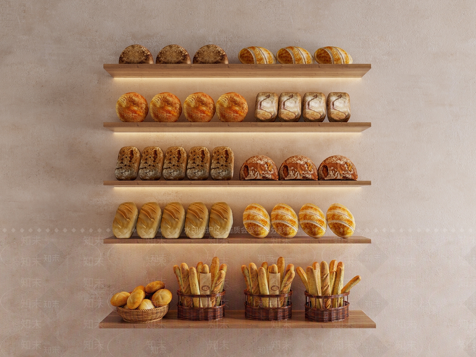 面包SU模型下载【ID:1152674281】