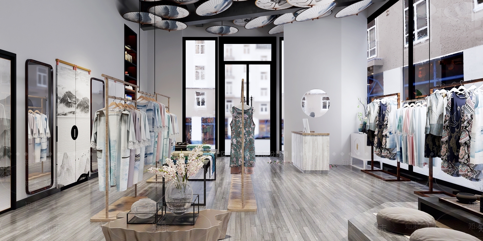 新中服装鞋店3D模型下载【ID:1152677354】