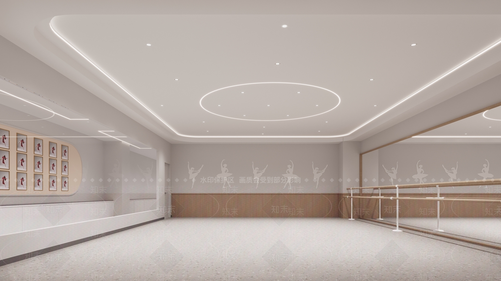 现代瑜伽室3D模型下载【ID:1152679484】