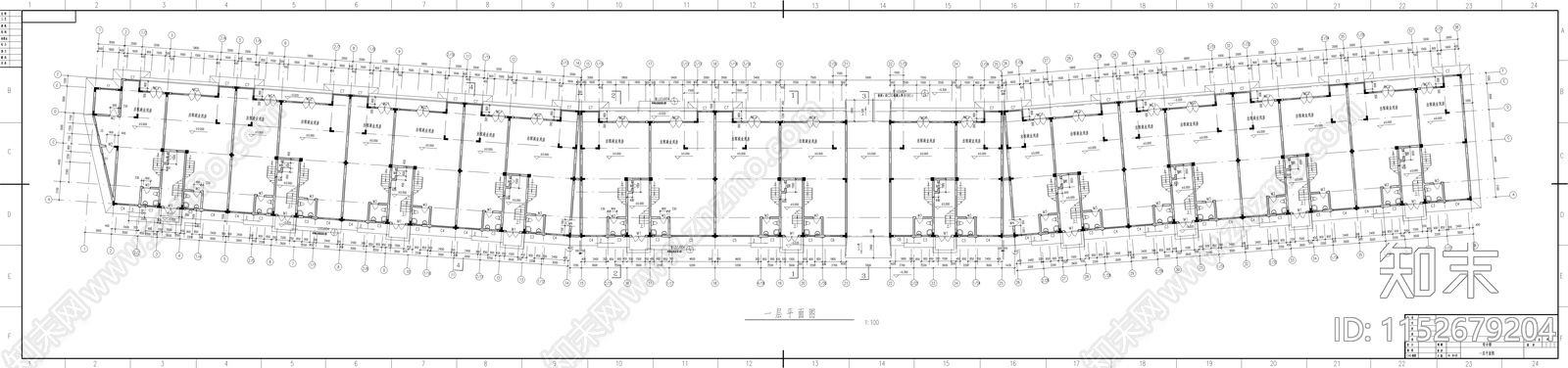 异型柱框架结构综合楼建筑施工图下载【ID:1152679204】