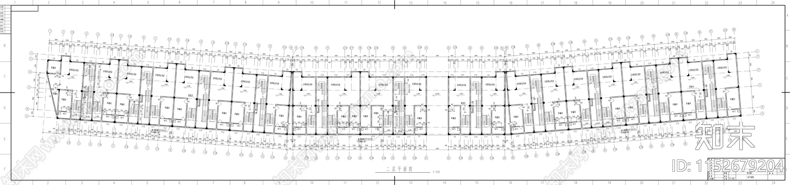 异型柱框架结构综合楼建筑施工图下载【ID:1152679204】