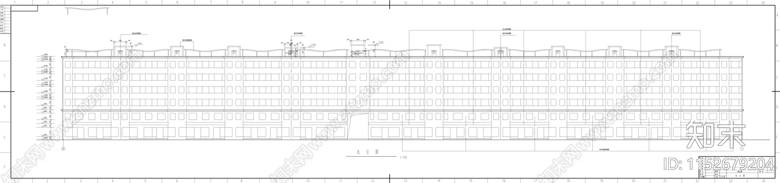 异型柱框架结构综合楼建筑施工图下载【ID:1152679204】