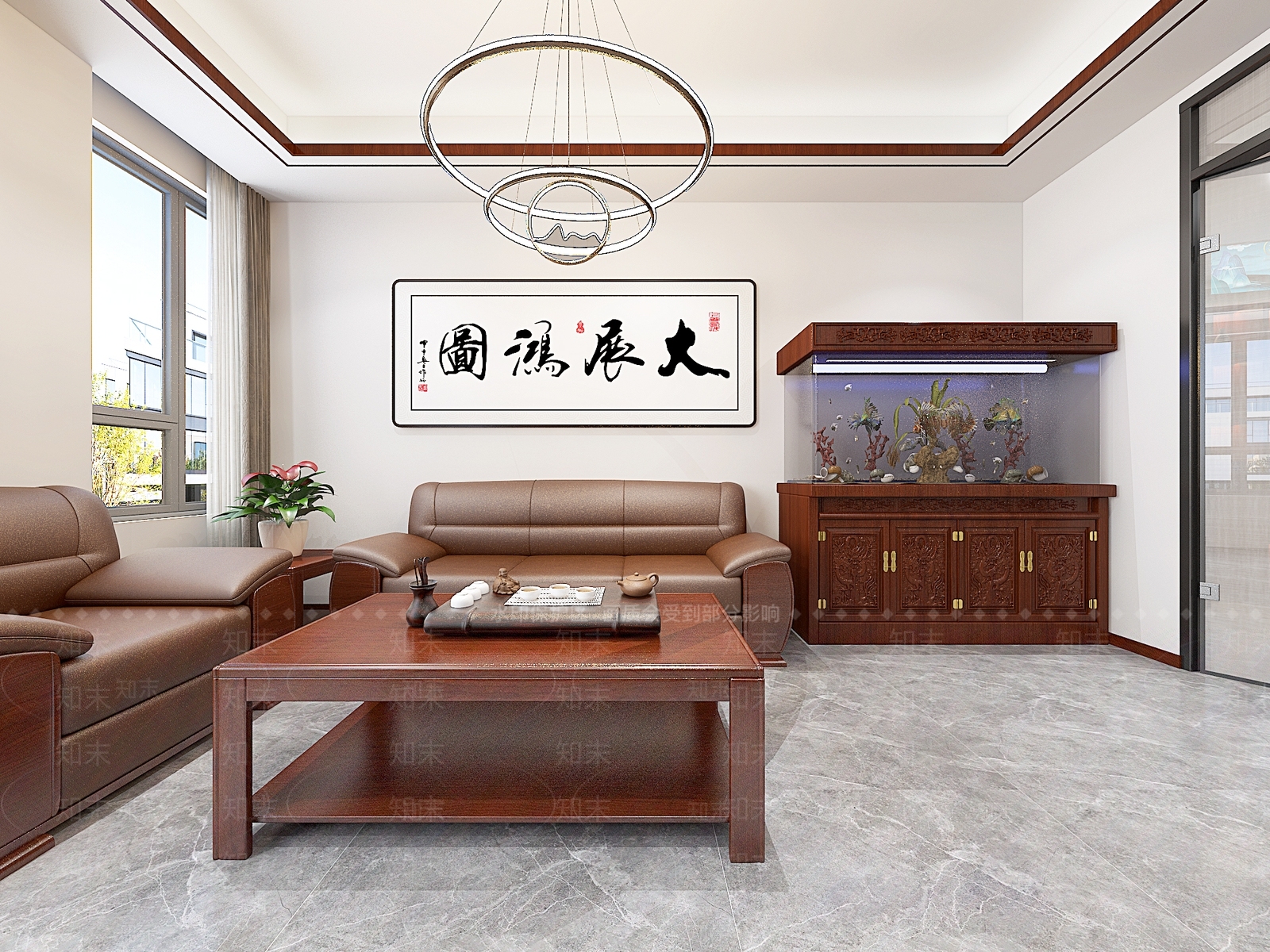 新中式烟酒店3D模型下载【ID:1152686975】