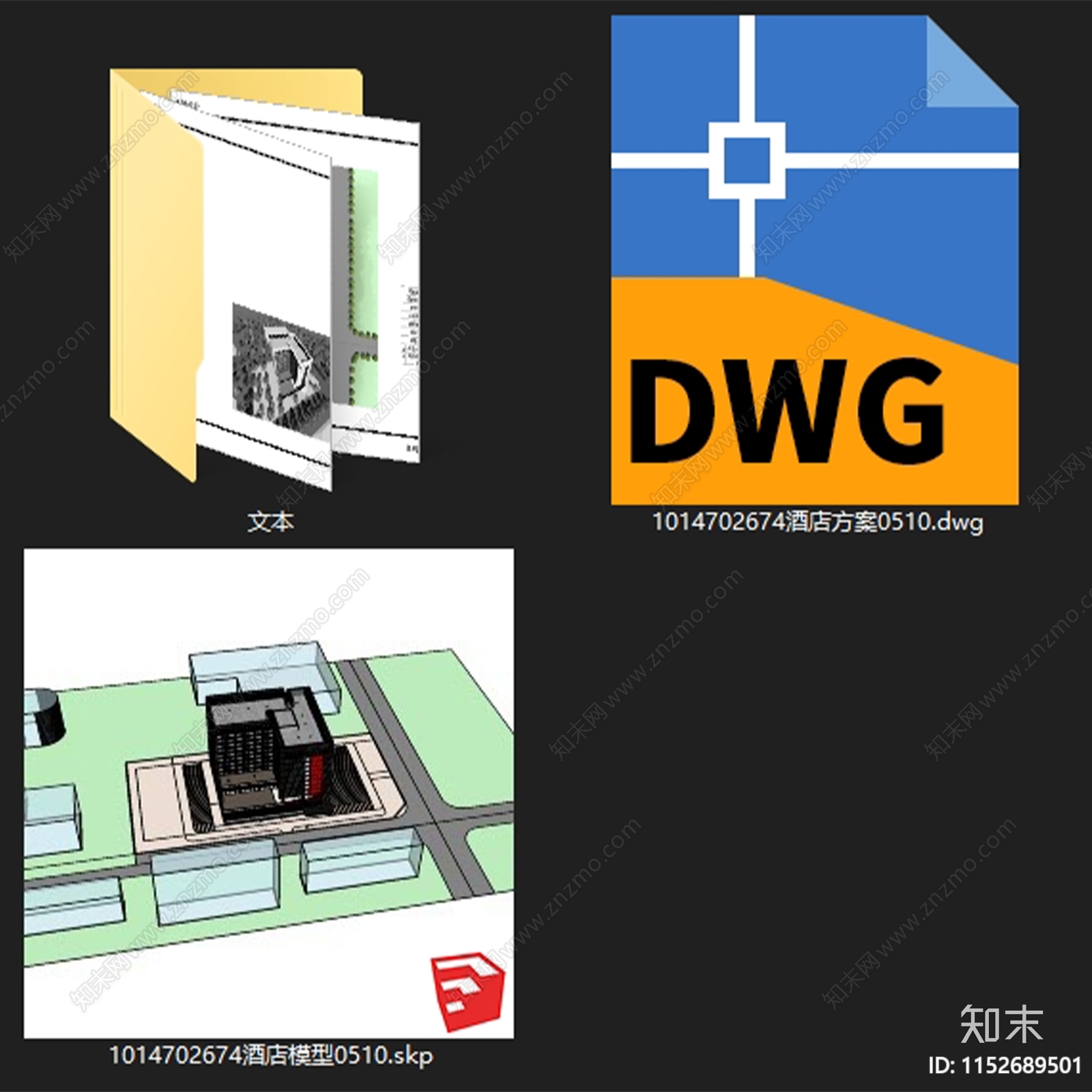 高层酒店建筑平面施工图下载【ID:1152689501】