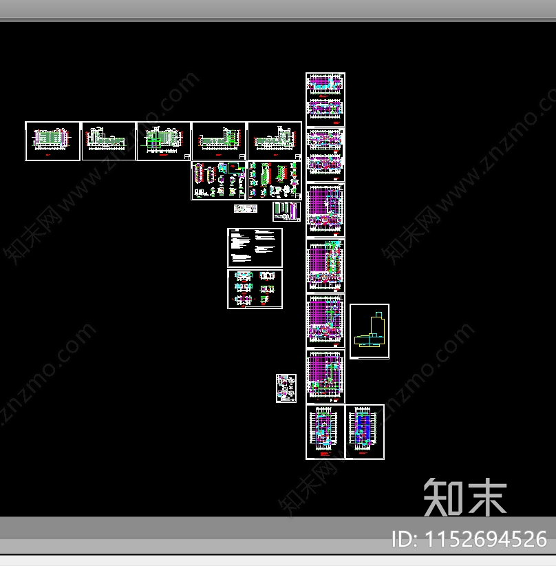 农贸市场cad施工图下载【ID:1152694526】