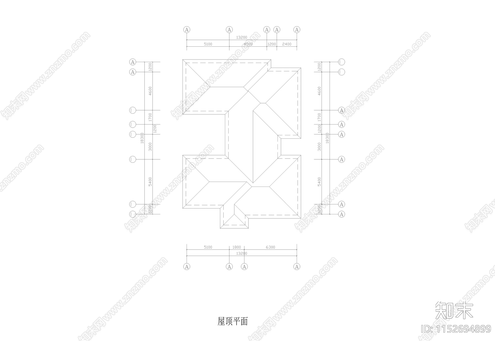 三套别墅cad施工图下载【ID:1152694899】