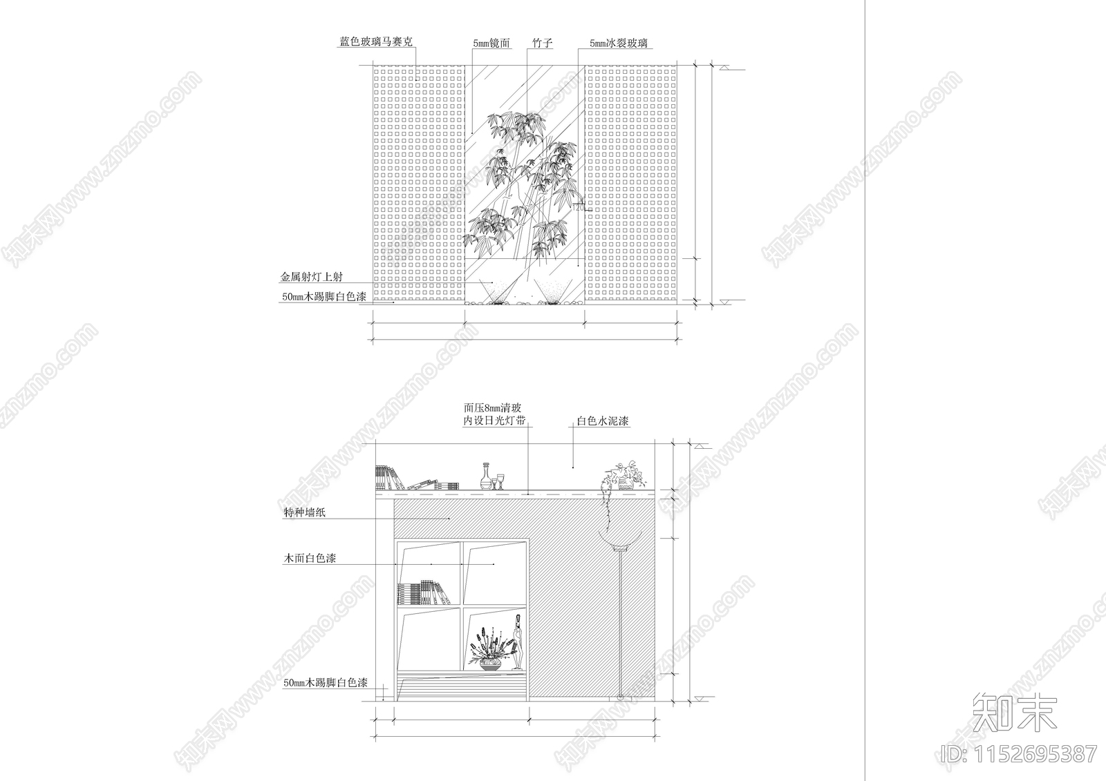 柜体图块cad施工图下载【ID:1152695387】