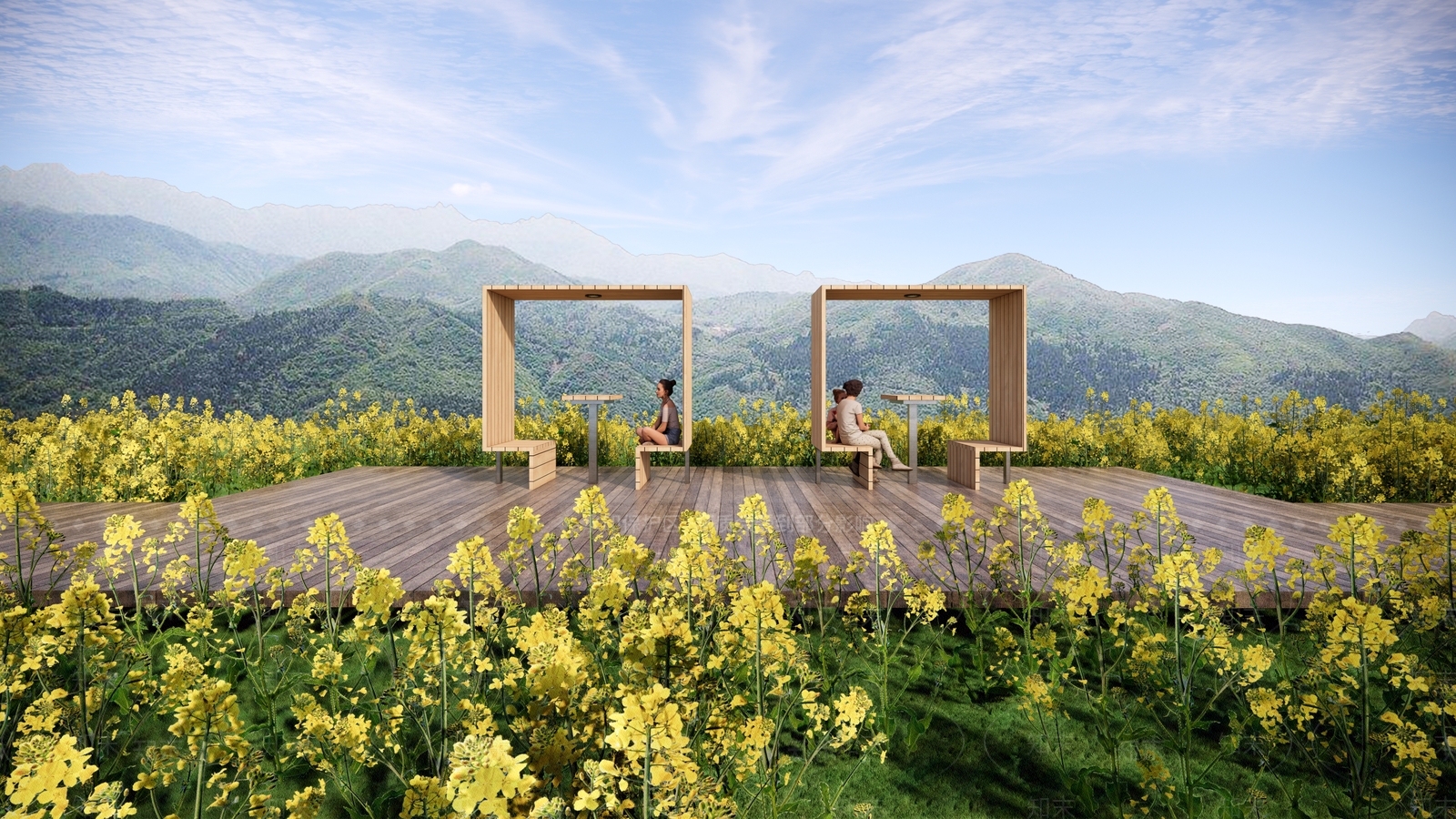 现代乡村景观座椅SU模型下载【ID:1152698106】