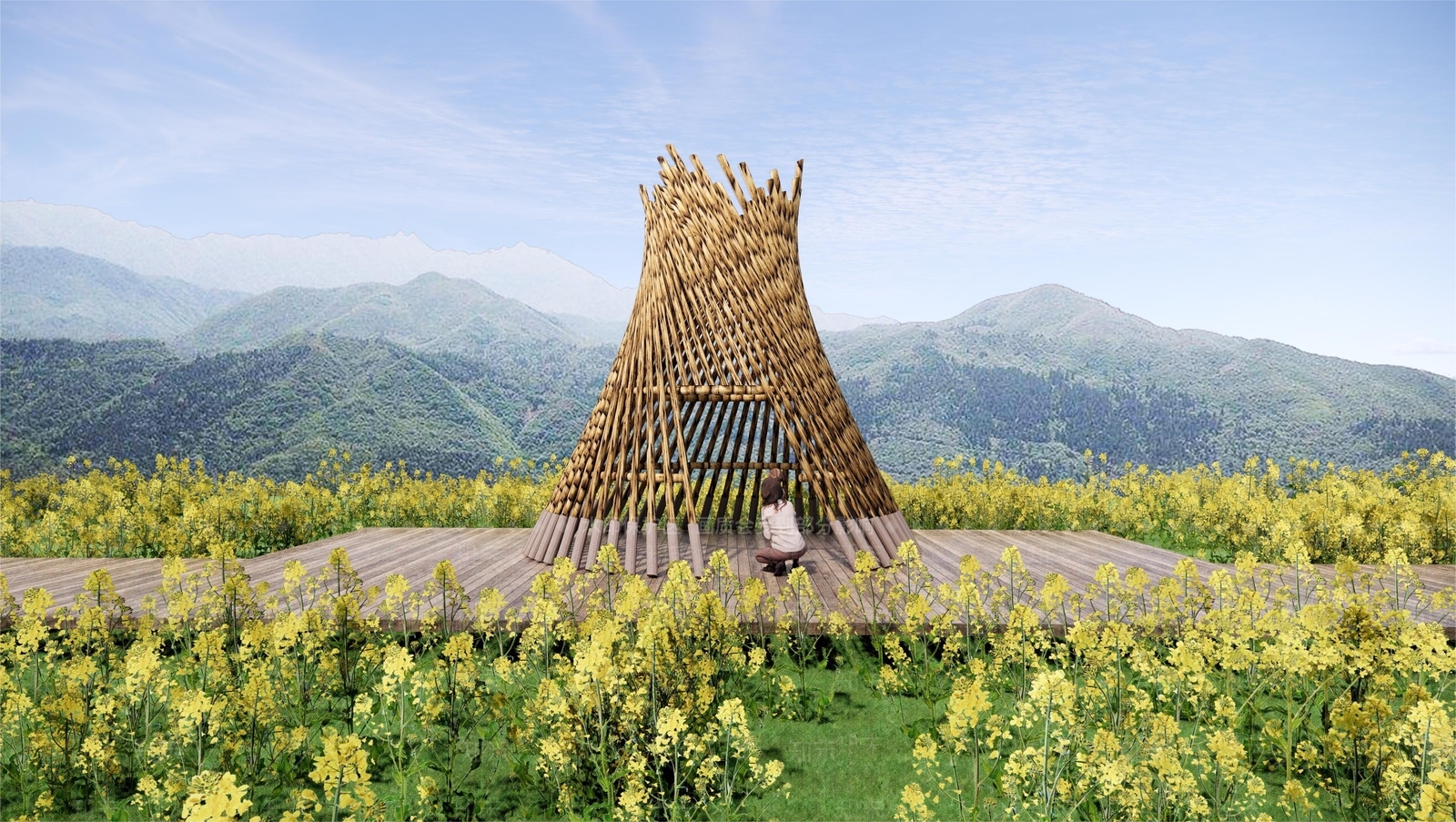 现代乡村文旅网红打卡小品SU模型下载【ID:1152698320】