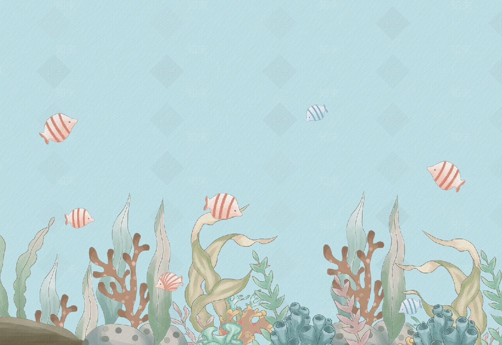 儿童海洋系列壁纸贴图下载【ID:1152699114】