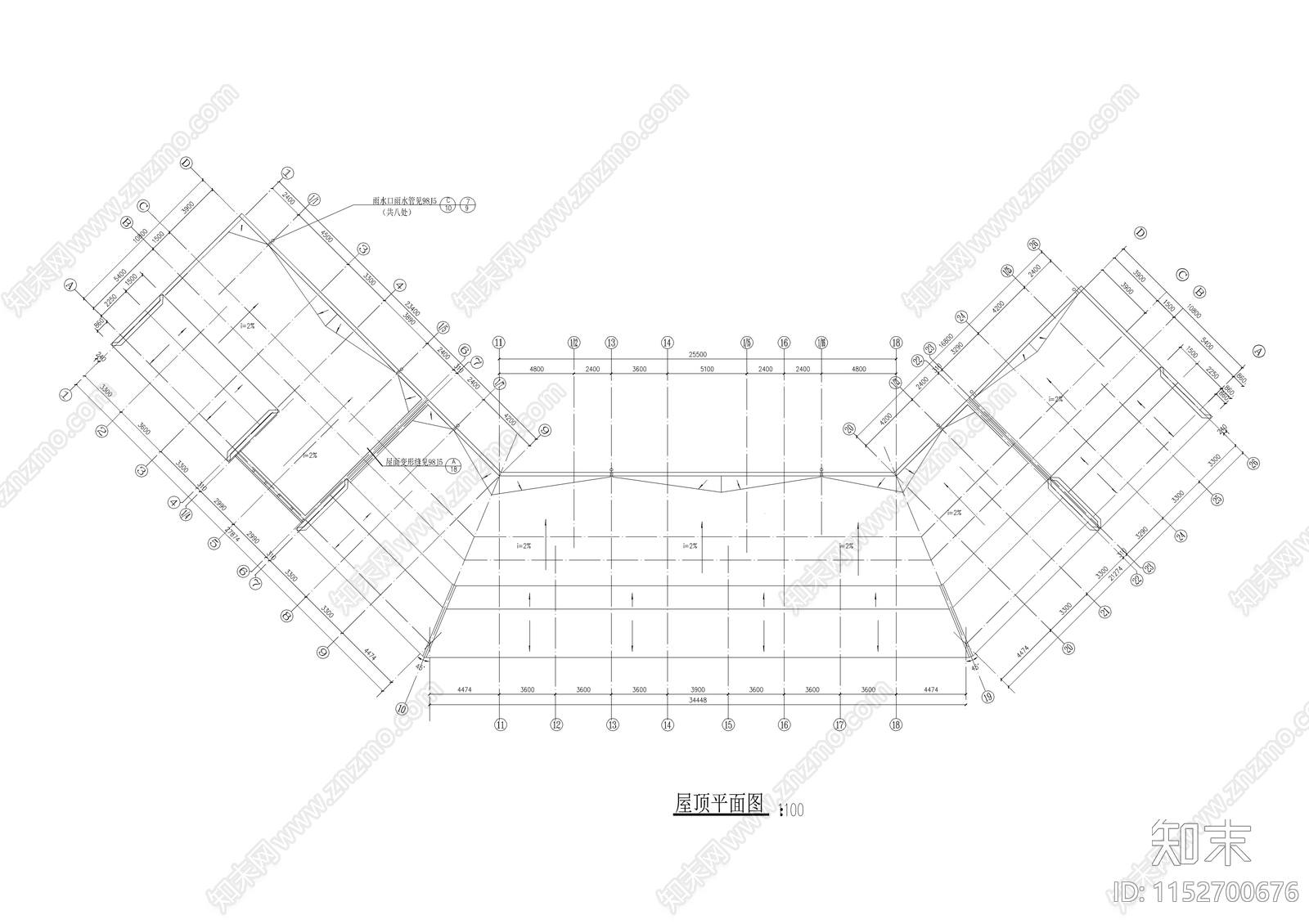 仿古街cad施工图下载【ID:1152700676】