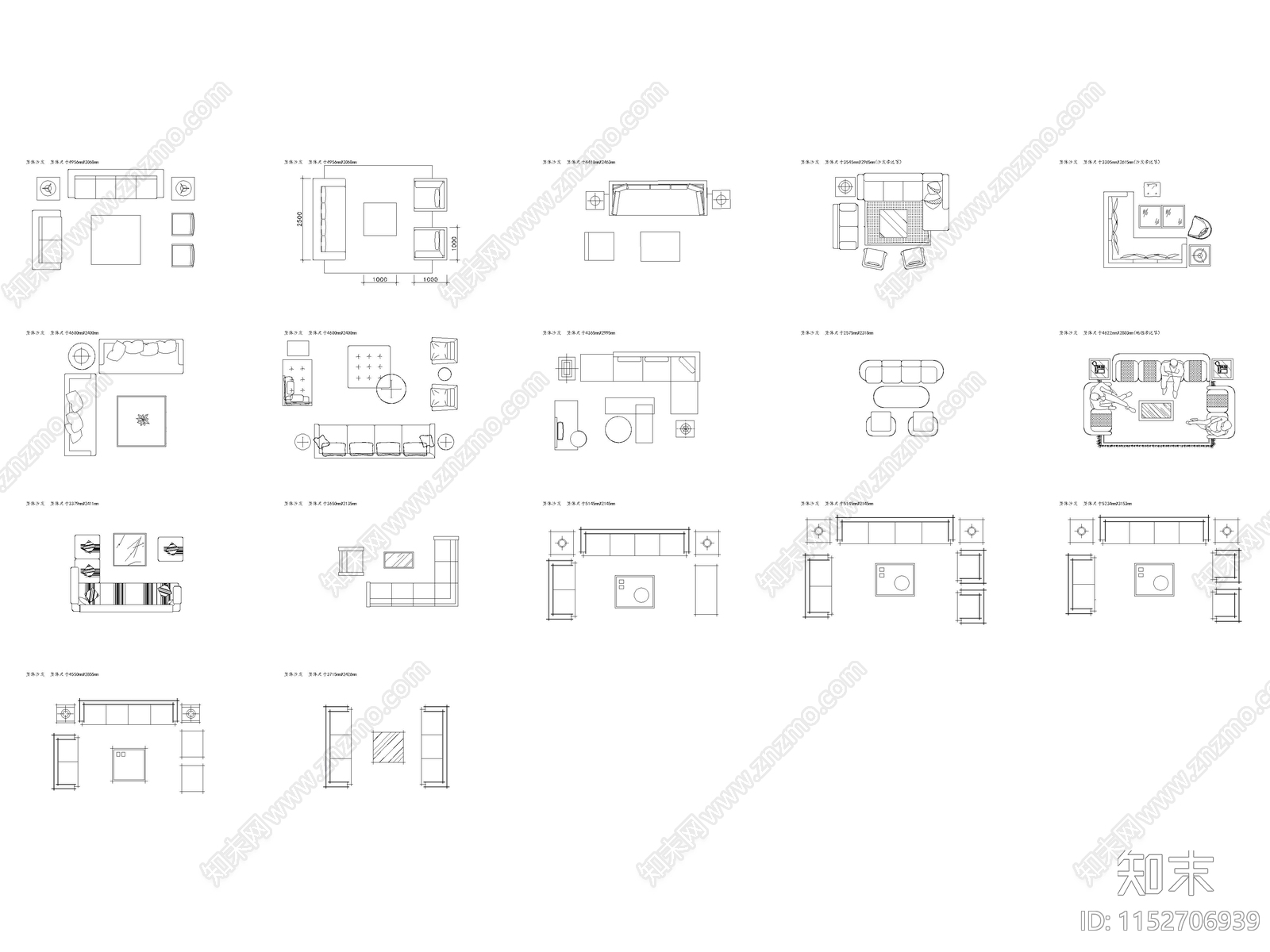 沙发施工图下载【ID:1152706939】