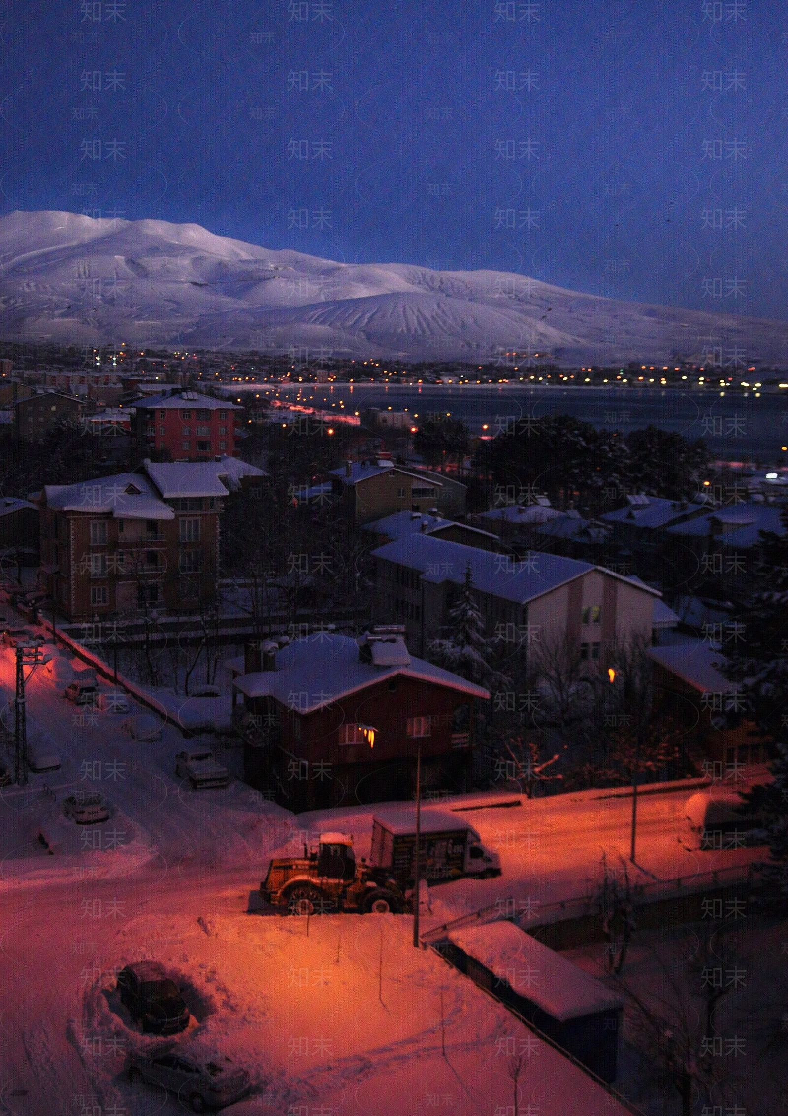 雪山村庄外景贴图下载【ID:1152708603】