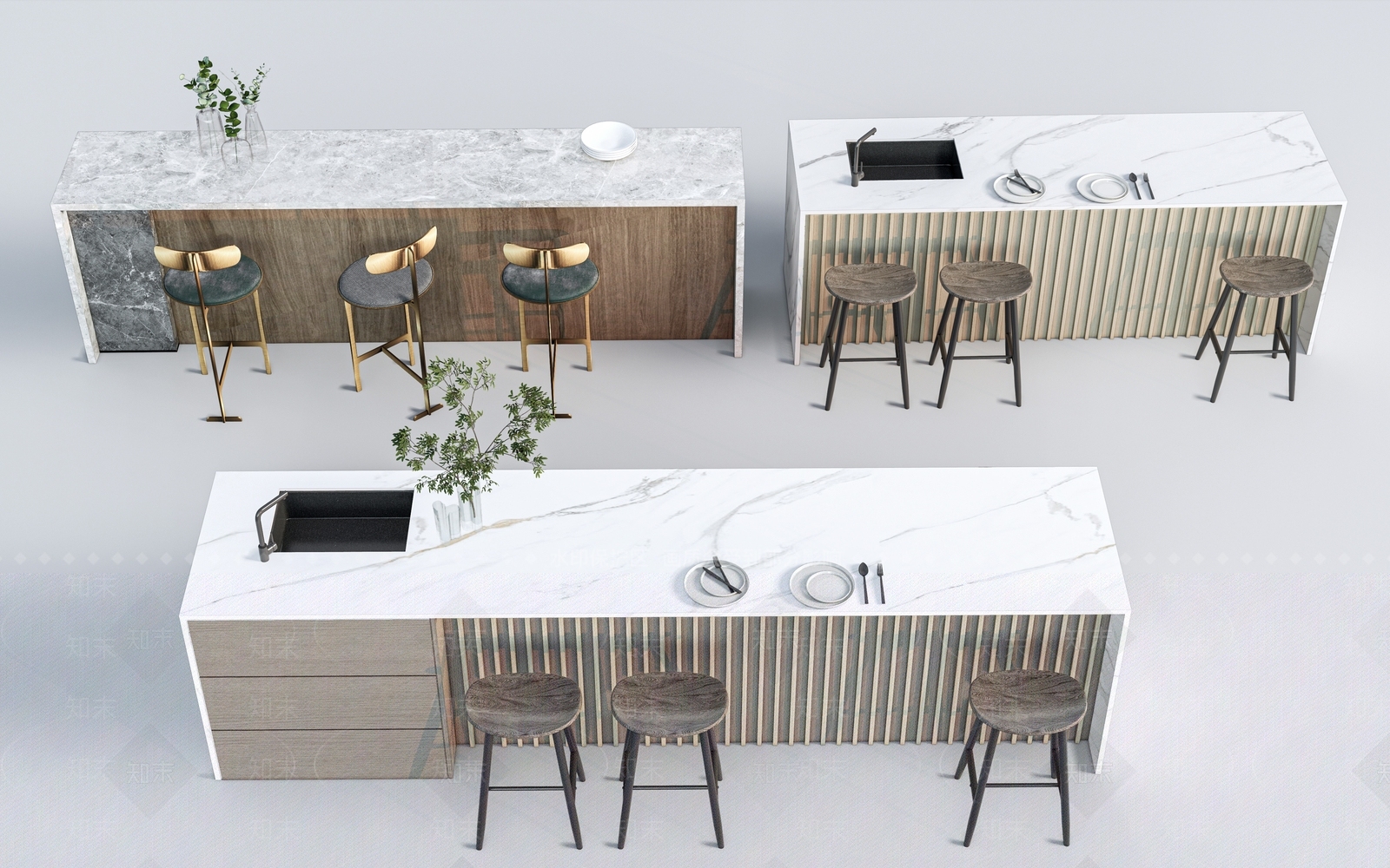 现代吧台3D模型下载【ID:1152713562】