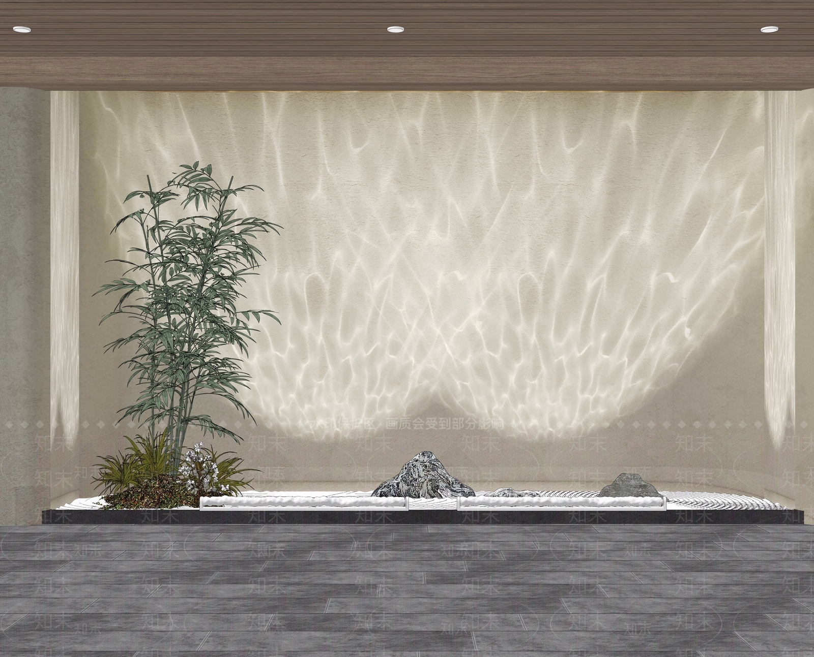 现代水纹灯SU模型下载【ID:1152724031】