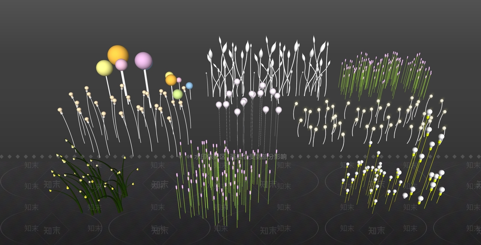 现代景观灯具SU模型下载【ID:1152724265】