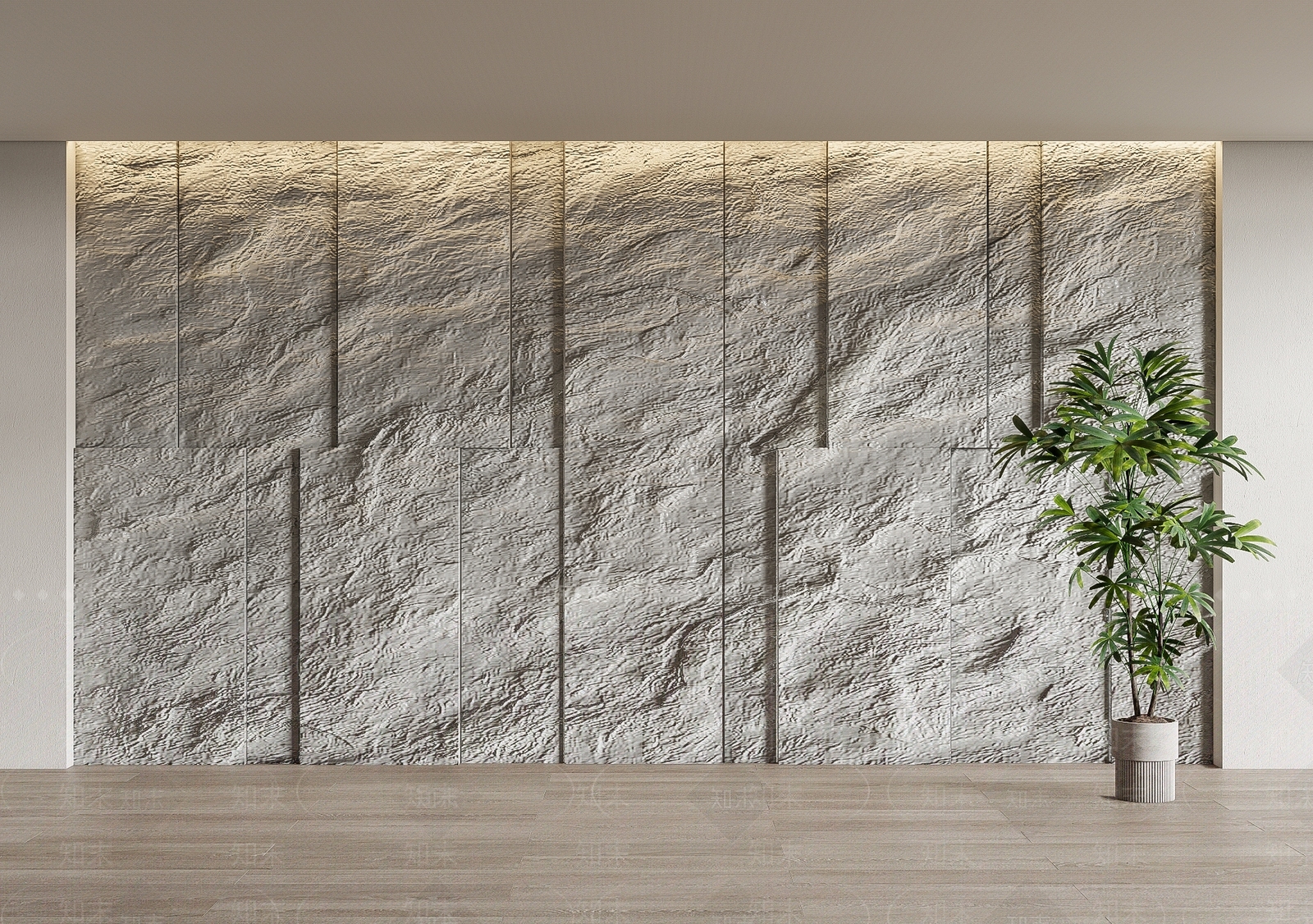 工业风毛石背景墙3D模型下载【ID:1152730538】