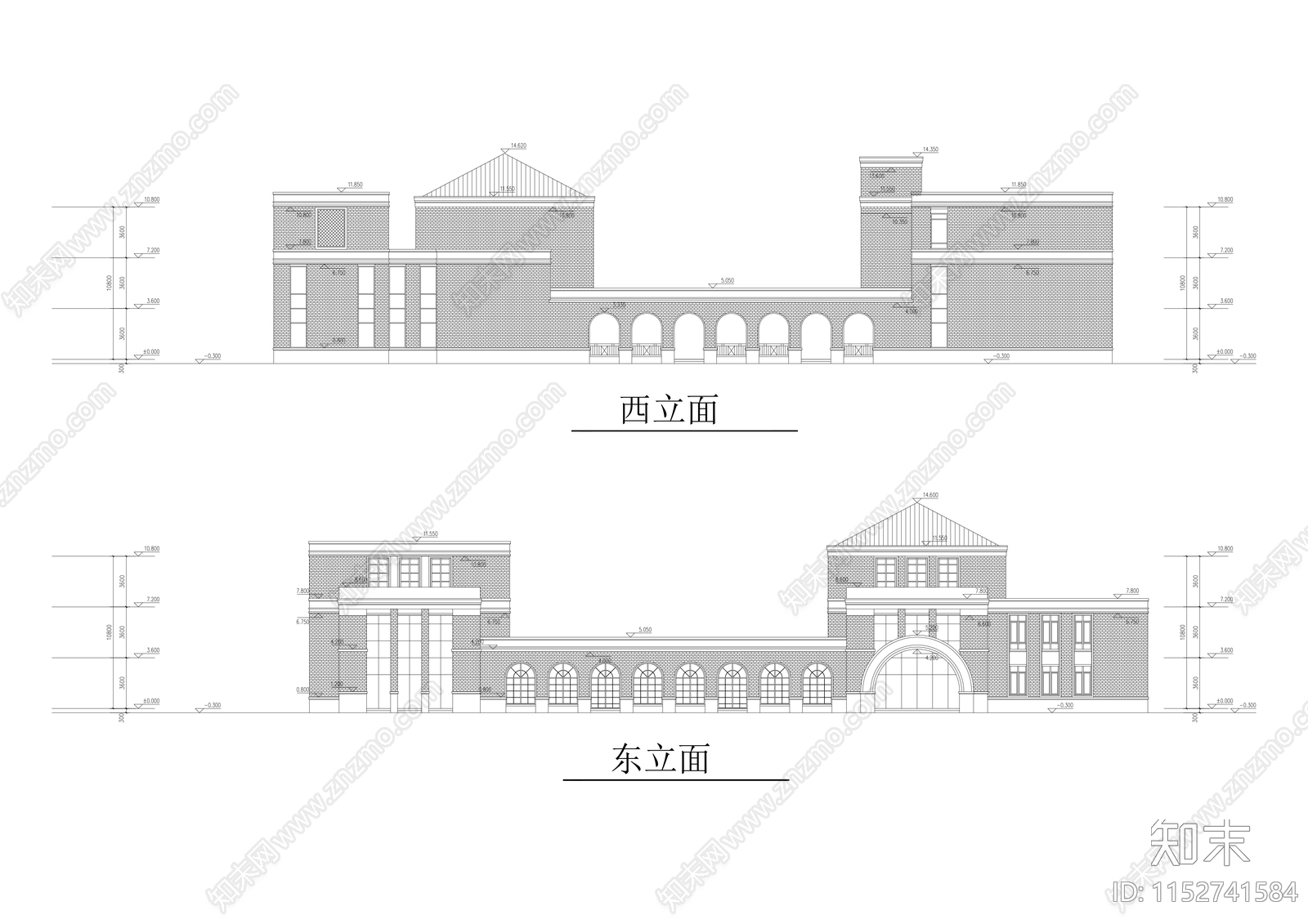 现代风格小区配套幼儿园效果图施工图下载【ID:1152741584】