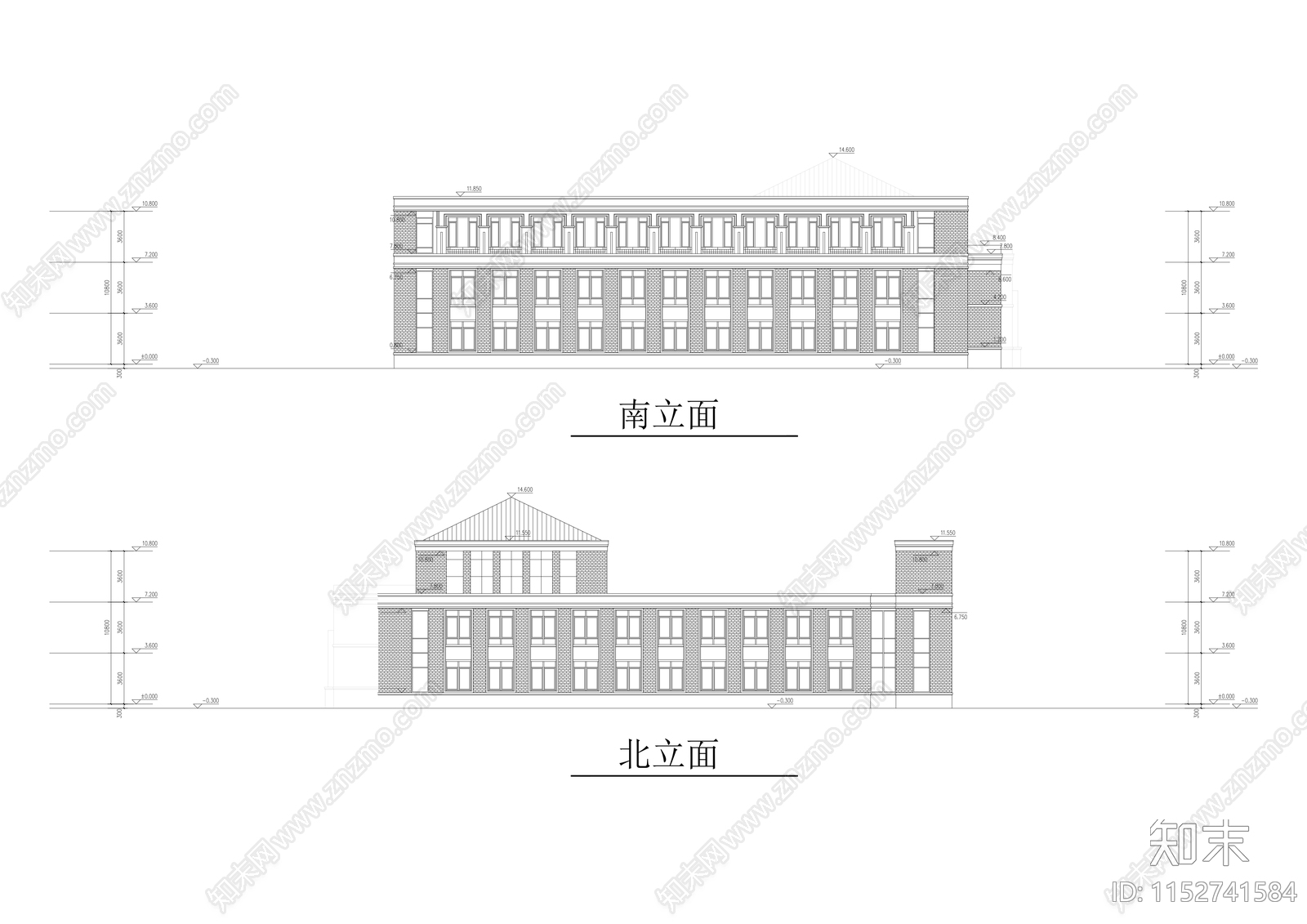 现代风格小区配套幼儿园效果图施工图下载【ID:1152741584】