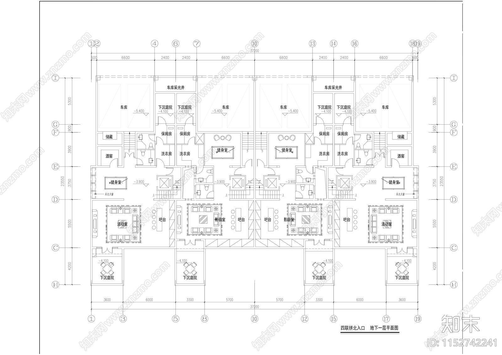 现代住宅小区多种别墅效果图cad施工图下载【ID:1152742241】