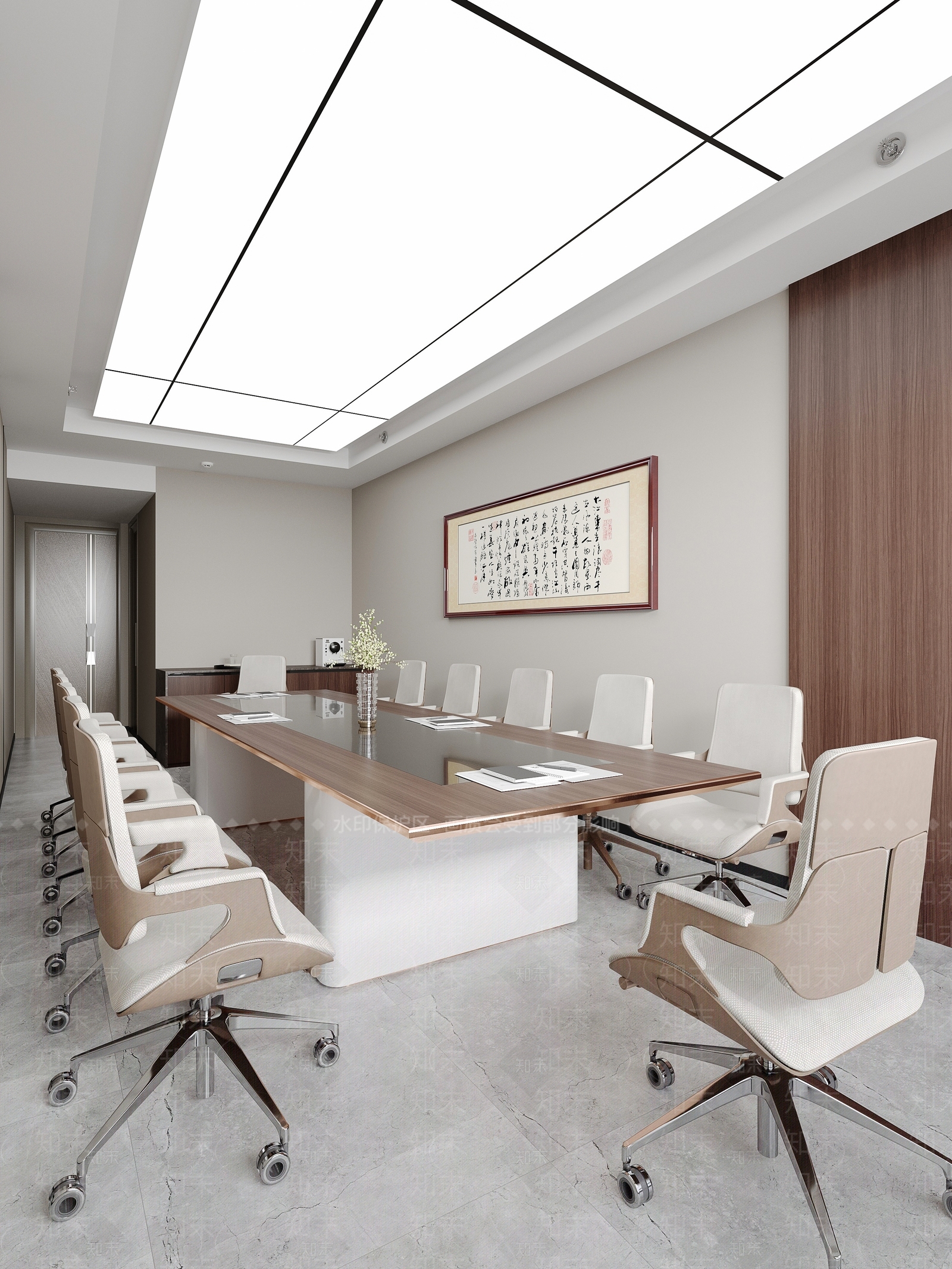 现代会议室3D模型下载【ID:1152744235】
