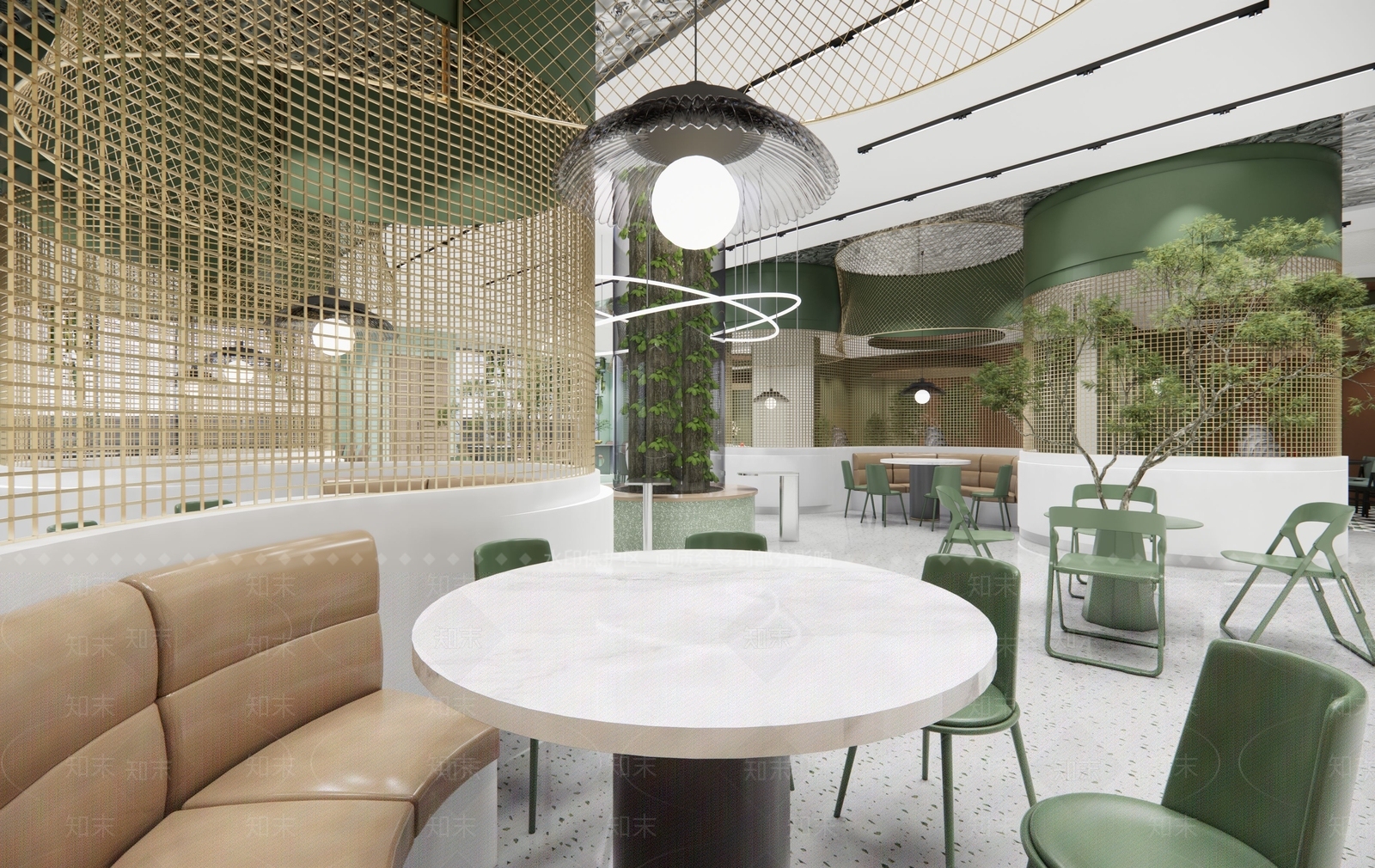 自助餐厅SU模型精品下载_SketchUp模型_知末网