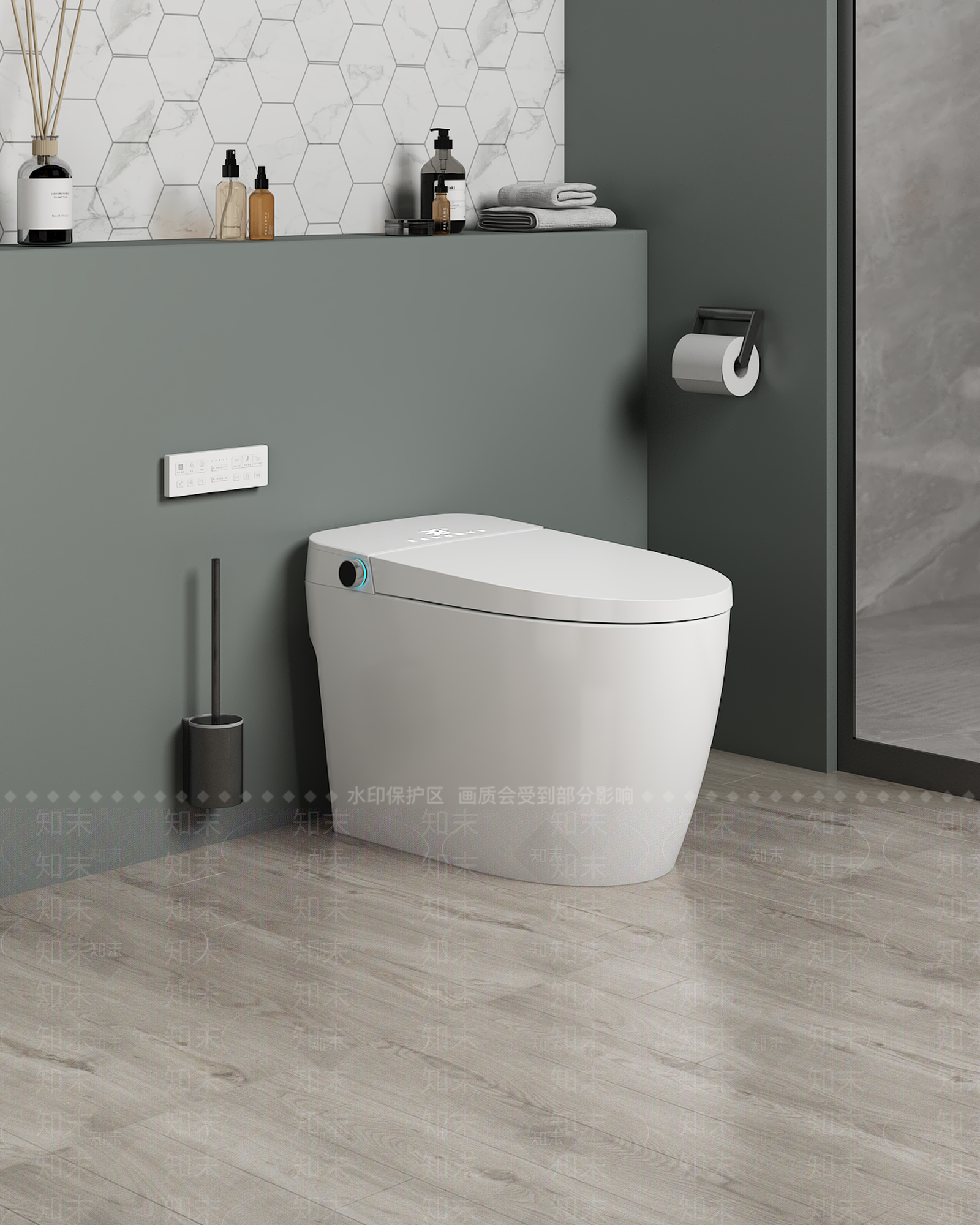 智能马桶SU模型下载【ID:1152747115】