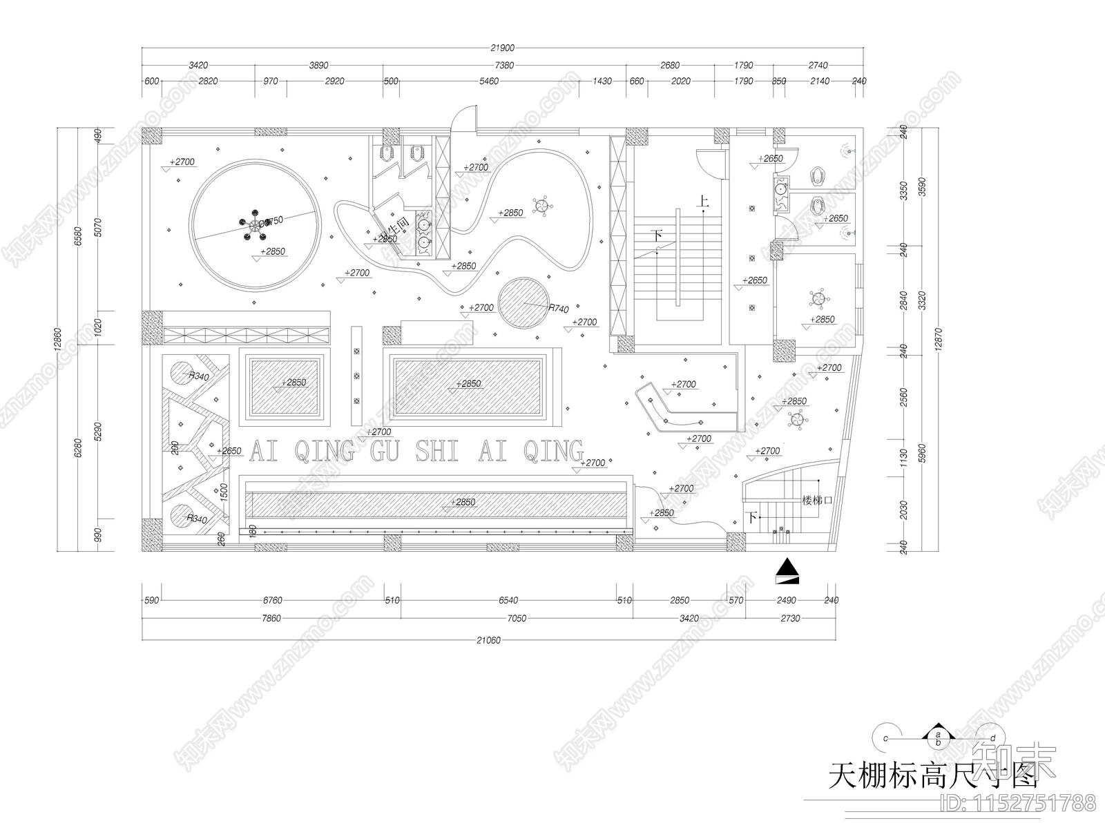 理发店cad施工图下载【ID:1152751788】