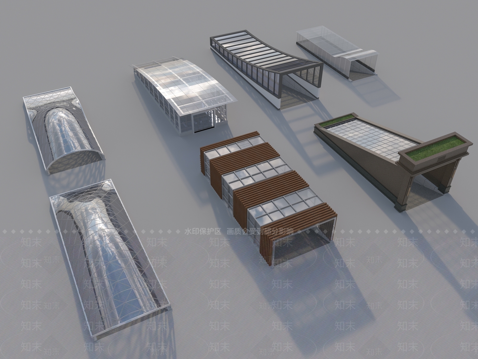 现代地下车库出入口SU模型下载【ID:1152752252】