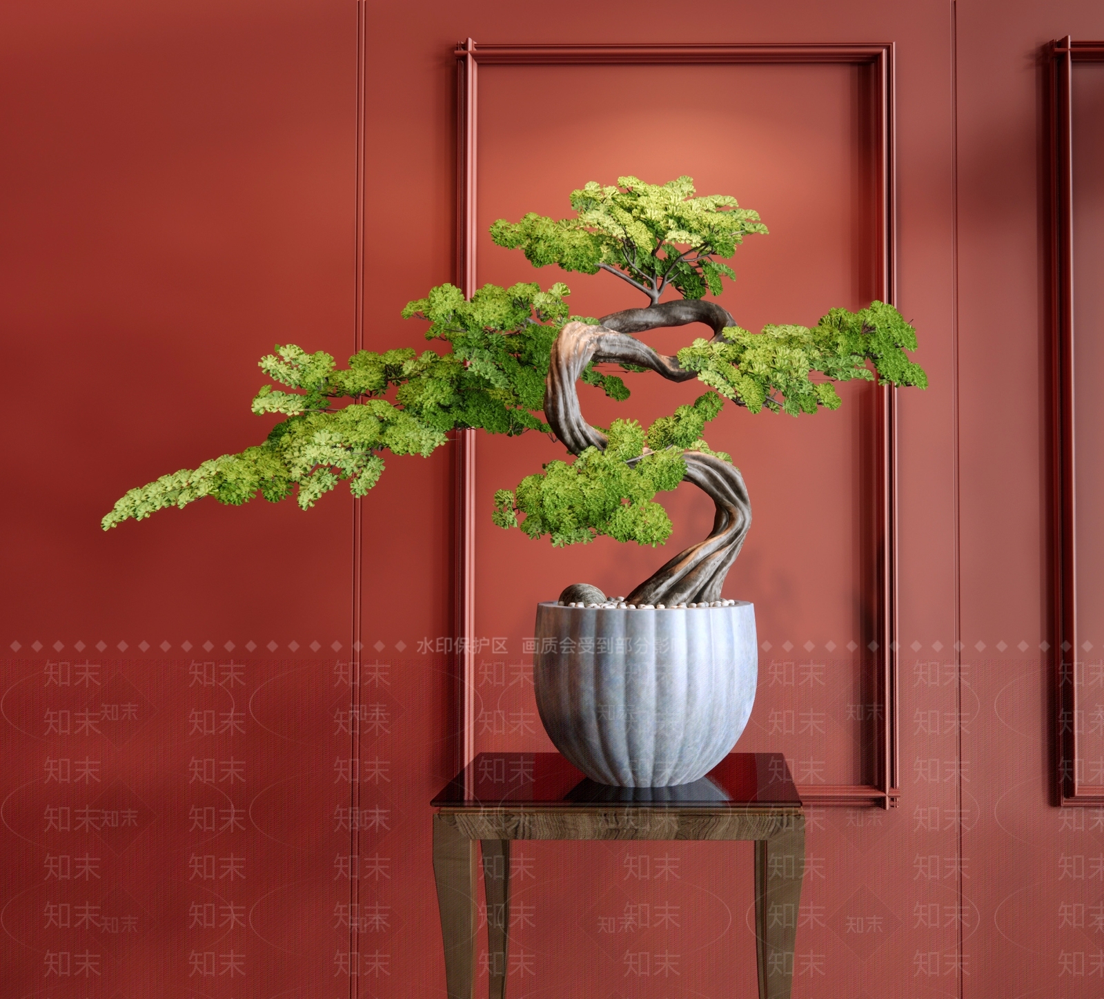 松树盆栽SU模型下载【ID:1152752818】