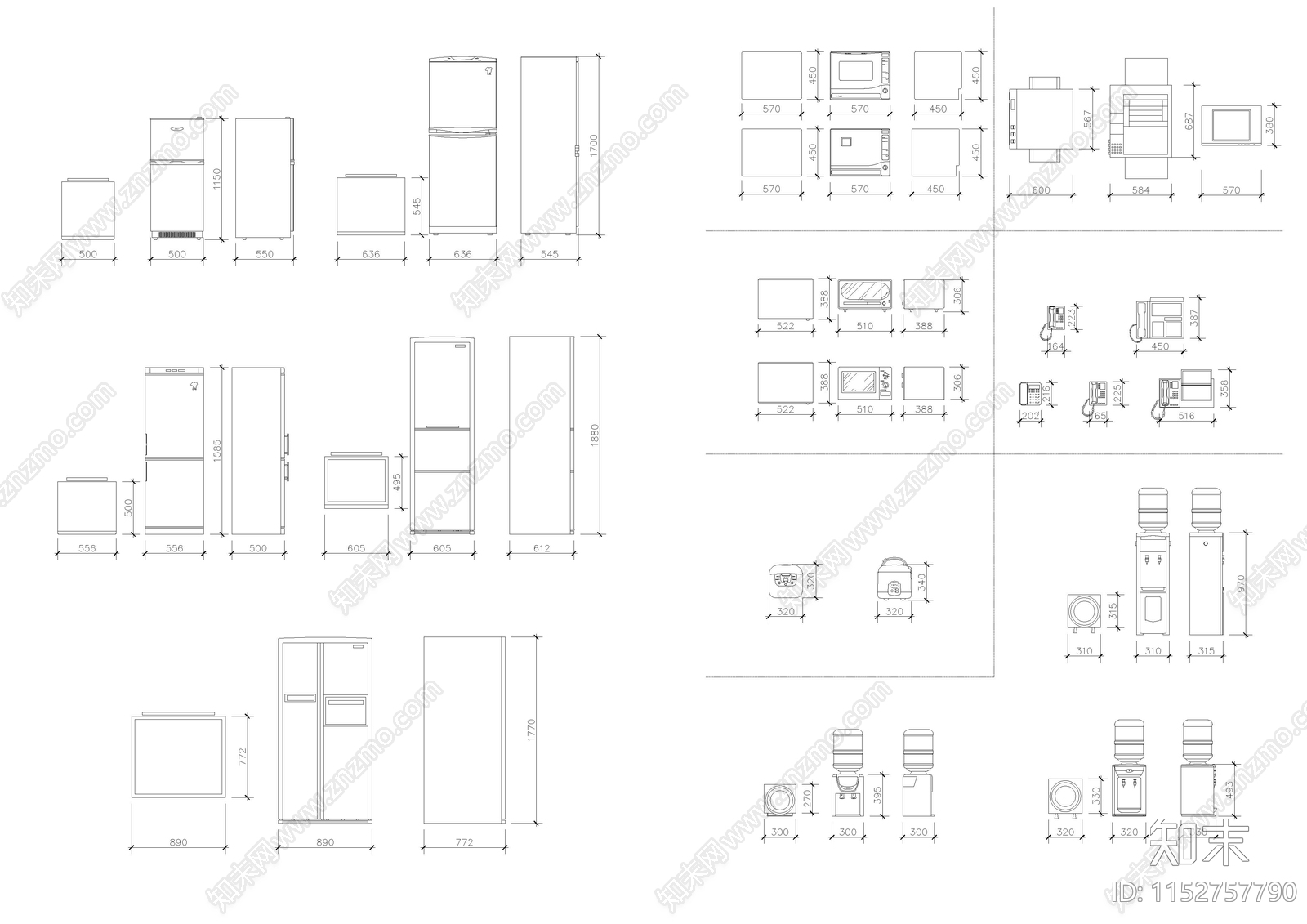 室内外家具装饰施工图下载【ID:1152757790】