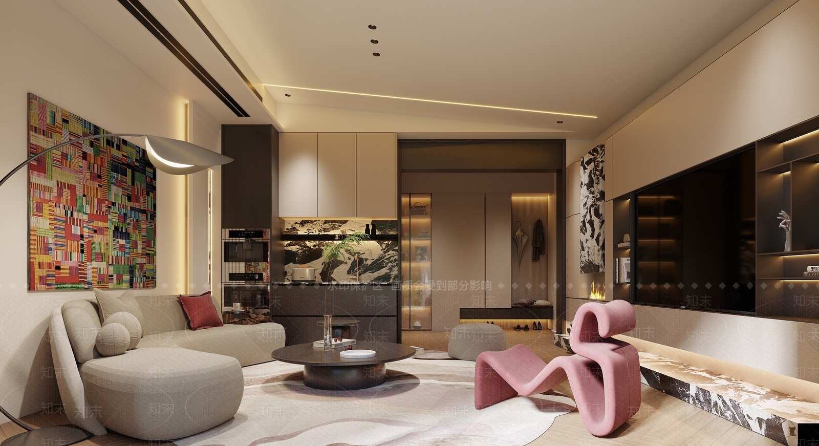 现代单身公寓3D模型下载【ID:1152759837】