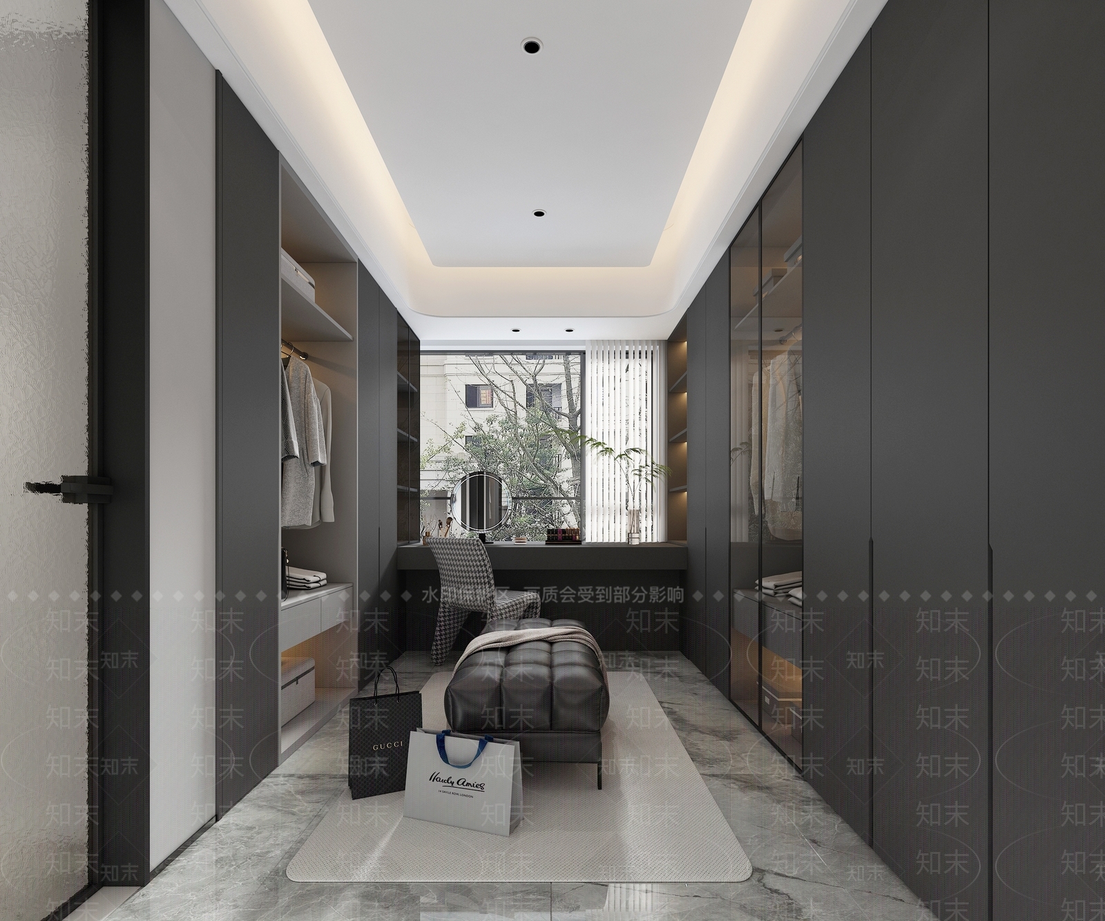 现代衣帽间3D模型下载【ID:1152760053】
