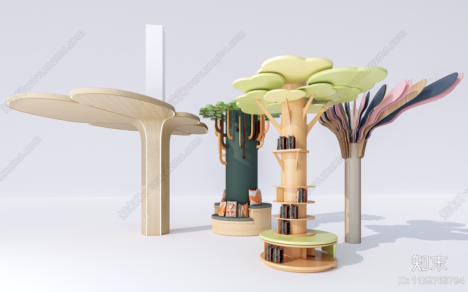 现代装饰柱3D模型下载【ID:1152763794】