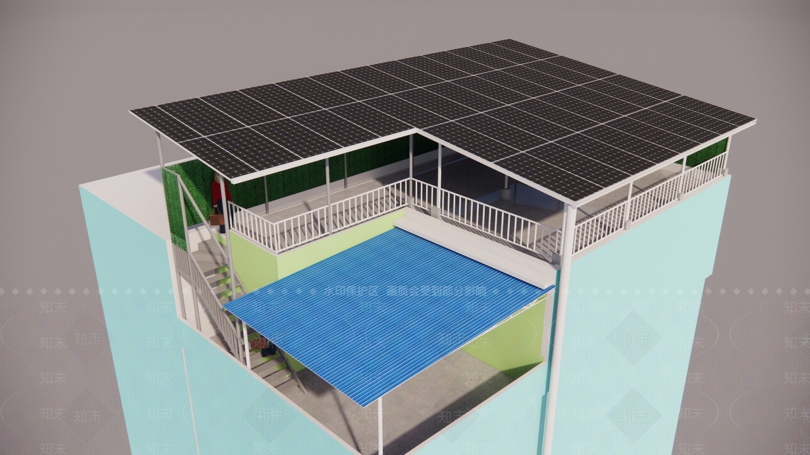 现代遮阳棚SU模型下载【ID:1152764425】