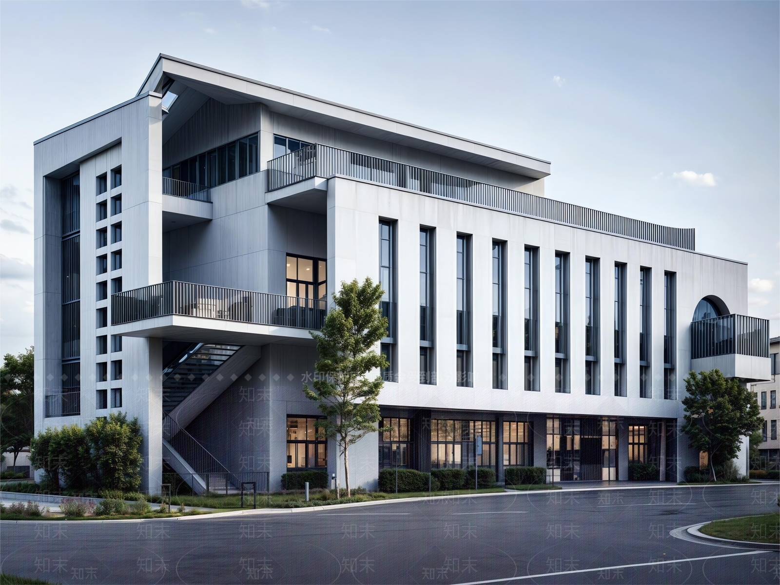 新中式学校食堂SU模型下载【ID:1152764778】